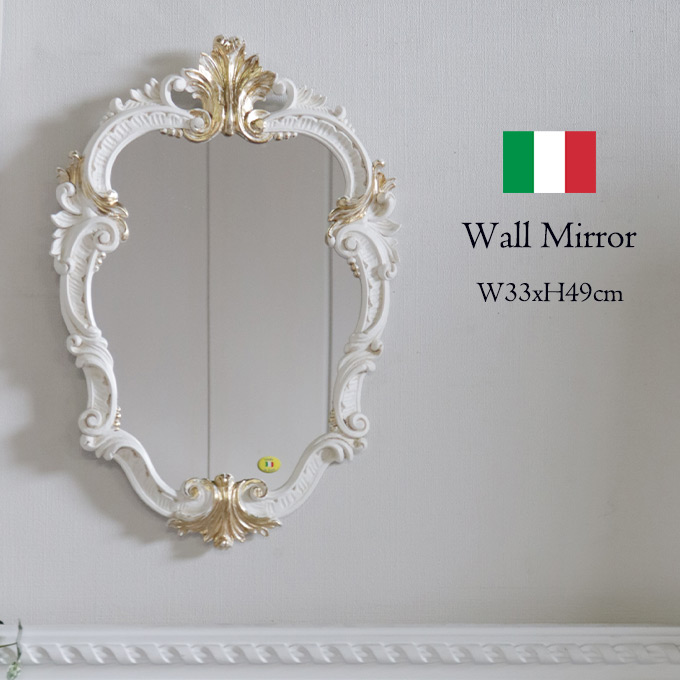 鏡,ミラー,壁掛け,イタリア製,アンティーク風