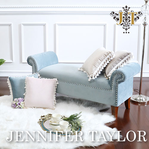 【まとめ買い割引対象品】 ジェニファーテイラー Jennifer Taylor ベンチ-Velours-NLB 【送料無料】