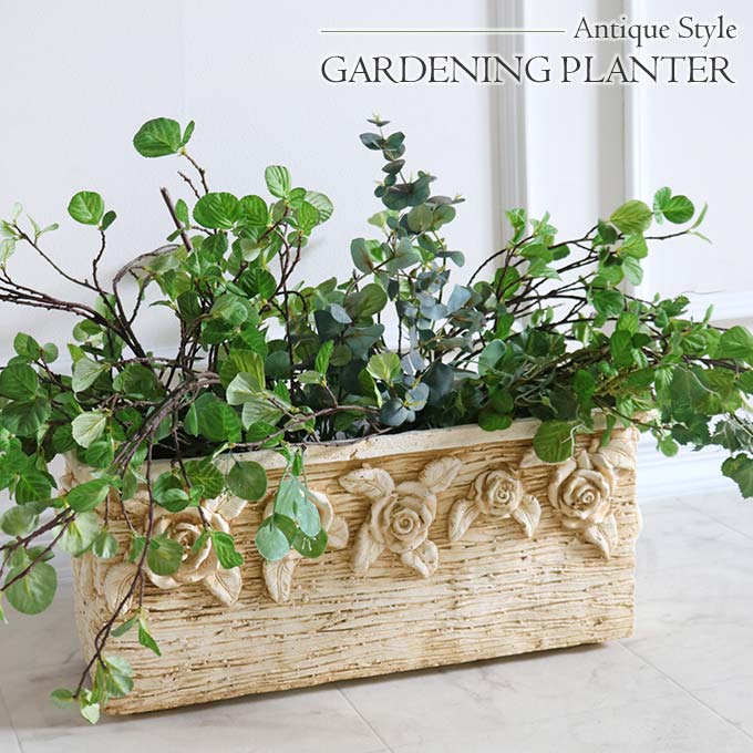 プランター,鉢カバー,ローズ,アンティーク調