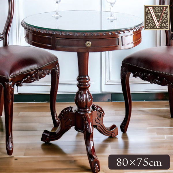 アンティーク調 ダイニングテーブル 80cm 輸入家具屋さん.com-14