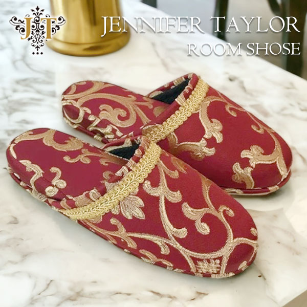 ジェニファーテイラー Jennifer Taylor ルームシューズ(おしゃれなスリッパ) ユニセックス Poinsettia-RE-5