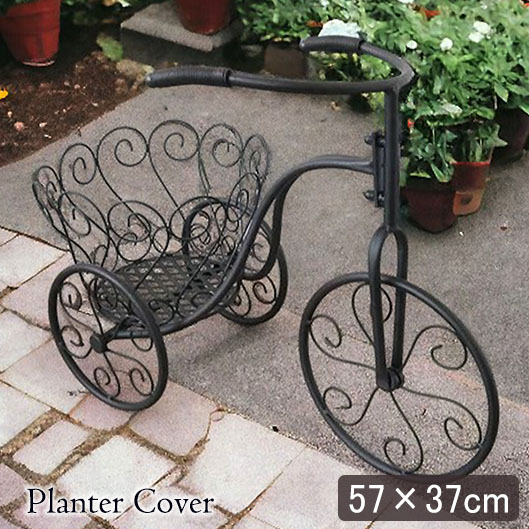 アンティーク調,ガーデニング,自転車型・プランターカバー,おしゃれ,アイアン,園芸,鉢カバー-17