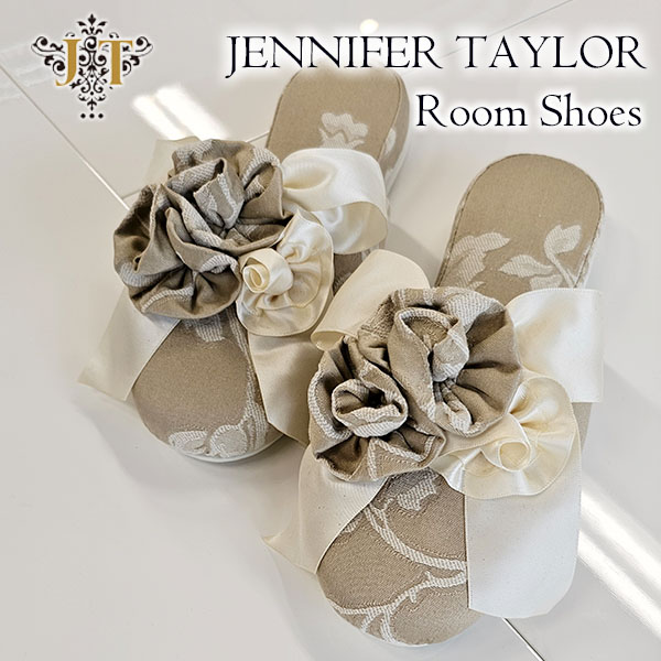 ジェニファーテイラー スリッパ ルームシューズ おしゃれ 可愛い 高級 ヨーロピアン 室内履き 参観 入学式 卒業式 Heirloom-10