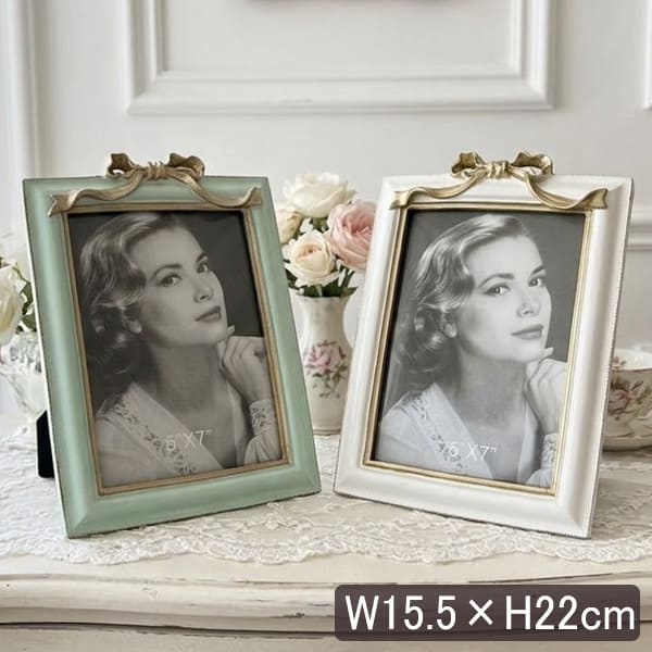 【全2色】フレンチクラシック リボンフォトフレーム(写真立て) W15.5×H22cm-13