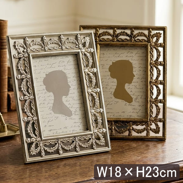 【全2色】 アンティーク調 フォトフレーム(写真立て) リーフ W18×H23cm-17