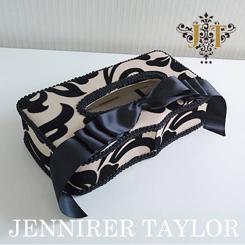 【まとめ買い割引対象品】 ジェニファーテイラー Jennifer Taylor ティッシュBOX・Yorke(リボン)