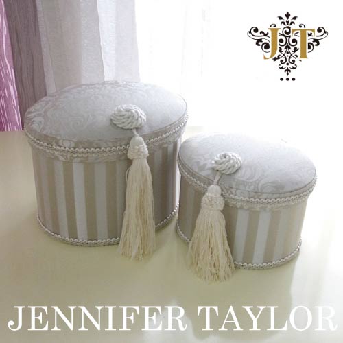 【まとめ買い割引対象品】 ジェニファーテイラー Jennifer Taylor オーバルBOX2P・Haruno-Gray