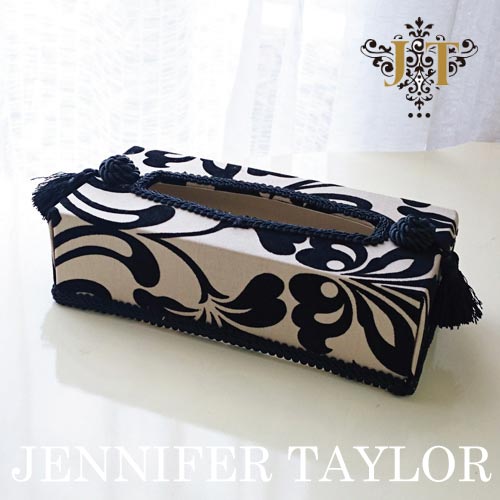 【まとめ買い割引対象品】 ジェニファーテイラー Jennifer Taylor ティッシュBOX・カルトナージュ(Yorke)