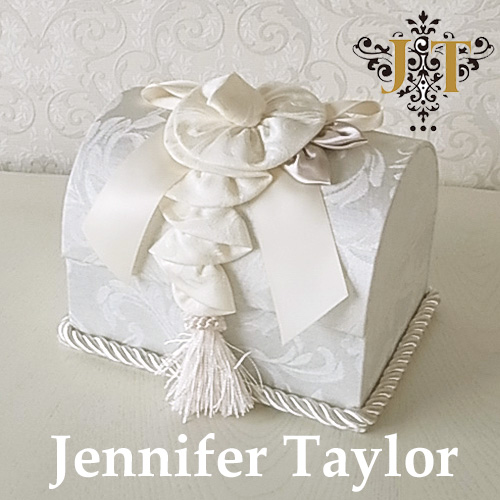 【まとめ買い割引対象品】 ジェニファーテイラー Jennifer Taylor トランク型ボックス・Florence(WH)
