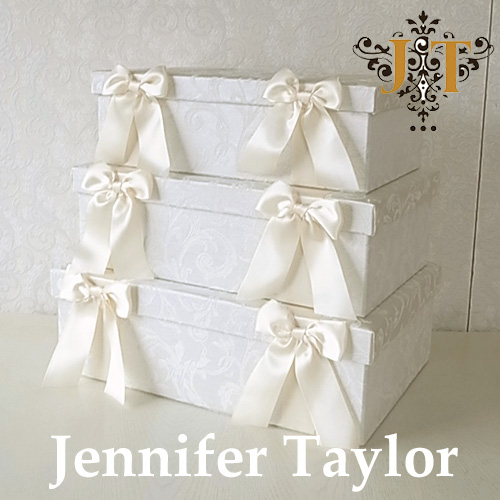 【まとめ買い割引対象品】 ジェニファーテイラー Jennifer Taylor BOX3Pセット・Florence(WH) 【送料無料】