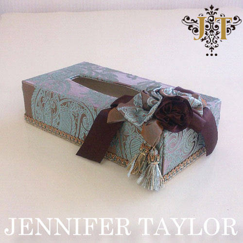 【まとめ買い割引対象品】 ジェニファーテイラー Jennifer Taylor ティッシュBOX・Hermosa-mint