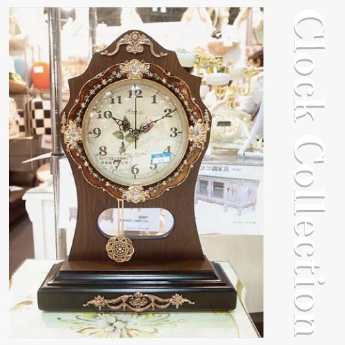 クラシック時計 クラシック置き時計(振り子付き)【送料無料】