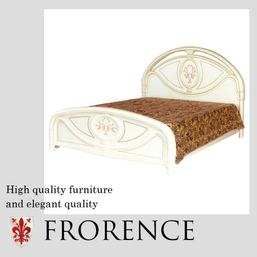 ワイドダブルベッド(ブラウン)｜サルタレッリ フローレンス クラシック