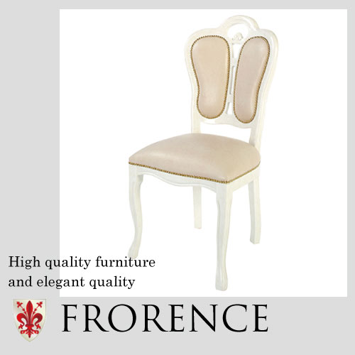 ミラーデコ(ホワイト)｜フローレンス 姫系 イタリア家具｜おしゃれ家具