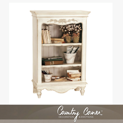 フランス白い家具ロマンティックホワイトファニチャー フランス カントリーコーナー 【Country Corner】 ブックシェルフ【送料無料・開梱設置付き】