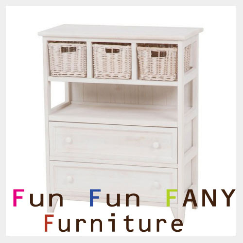 FANY FURNITURE～ファニーファニチャー～ ホワイトチェスト【送料無料】