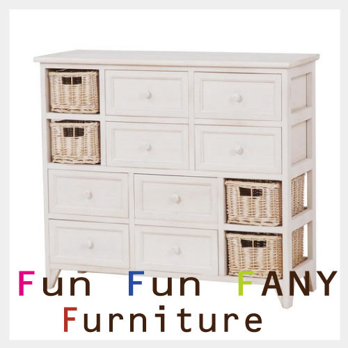 FANY FURNITURE～ファニーファニチャー～ ホワイトチェスト・大【送料無料】