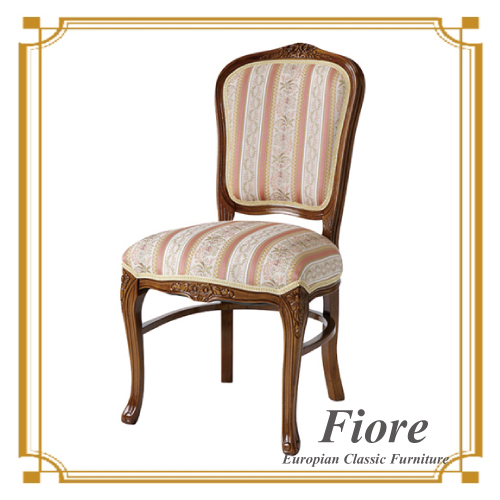  ヨーロピアンクラシックスタイル Fiore～フィオーレ～ ストライプピンクチェア【送料無料】