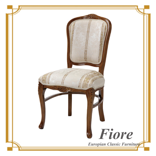  ヨーロピアンクラシックスタイル Fiore～フィオーレ～ ストライプホワイトチェア【送料無料】