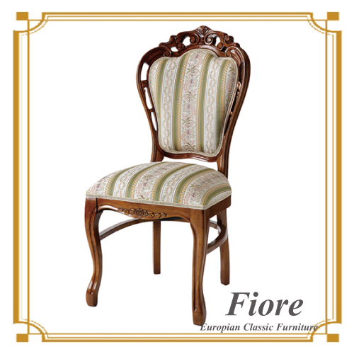  ヨーロピアンクラシックスタイル Fiore～フィオーレ～ ストライプグリーンチェアデコ【送料無料】