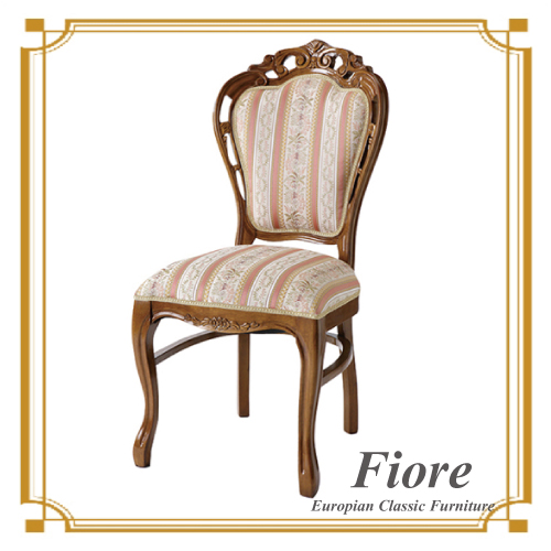  ヨーロピアンクラシックスタイル Fiore～フィオーレ～ ストライプピンクチェアデコ【送料無料】