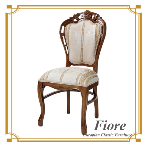  ヨーロピアンクラシックスタイル Fiore～フィオーレ～ ストライプホワイトチェアデコ【送料無料】