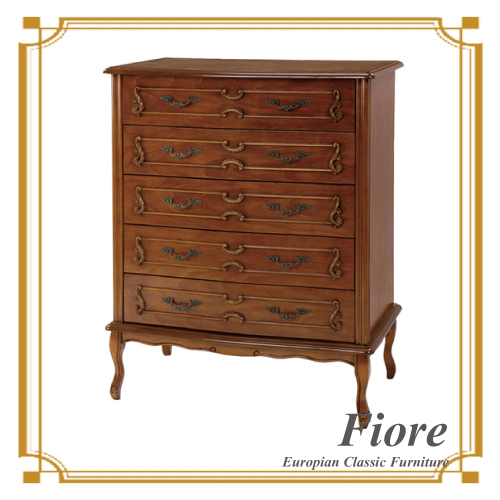  ヨーロピアンクラシックスタイル Fiore～フィオーレ～ ５段ワイドチェスト【送料無料】