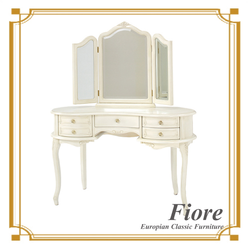  ヨーロピアンクラシックスタイル Fiore～フィオーレ～ ３面鏡ドレッサー【送料無料・開梱設置付き】