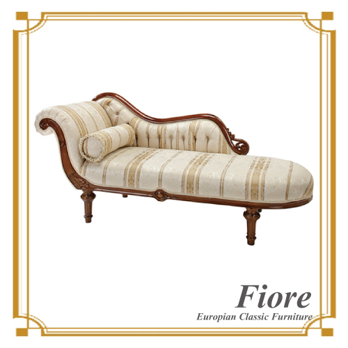  ヨーロピアンクラシックスタイル Fiore～フィオーレ～ストライプホワイトカウチ【送料無料・開梱設置付き】