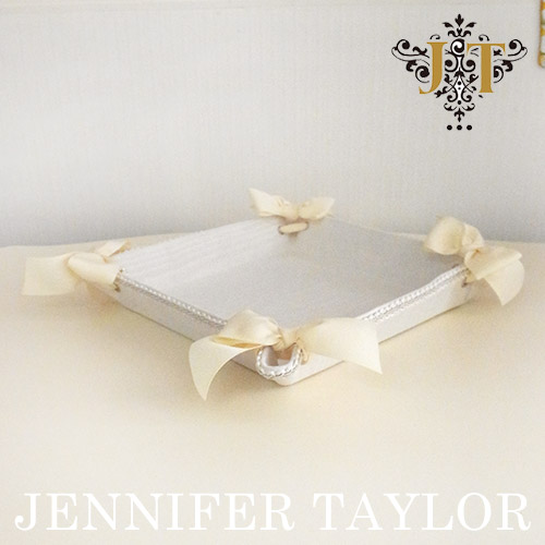 【まとめ買い割引対象品】 ジェニファーテイラー Jennifer Taylor トレイ(正方形)・Chinon-WH