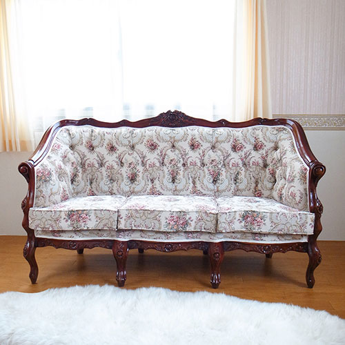 輸入家具 サロンセット4P(応接セット)｜アンティーク調家具｜おしゃれ  