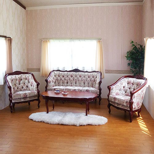 輸入家具 サロンセット4P(応接セット)｜アンティーク調家具｜おしゃれ  