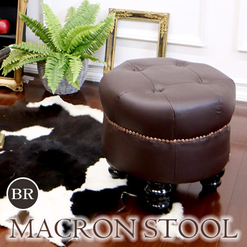 Salon de Chelsea様 アンティーク調 マカロン　スツール ブラック Salon de Chelsea様 アンティーク調 マカロン スツール ブラック