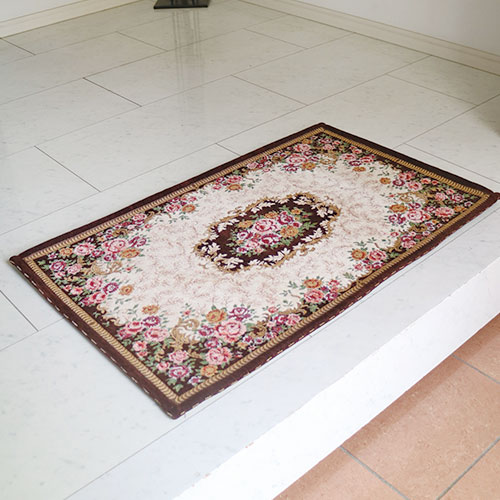 玄関マット,50cm,80cm,おしゃれ,ゴブラン織り,オシャレ,茶色,ブラウン