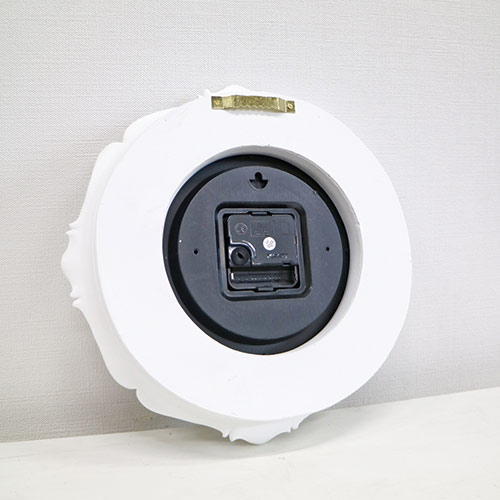 壁掛け 時計 ウォールクロック ホワイト ヴィンテージ アンティーク アンティークウォールクロック(壁時計) ホワイト｜おしゃれ