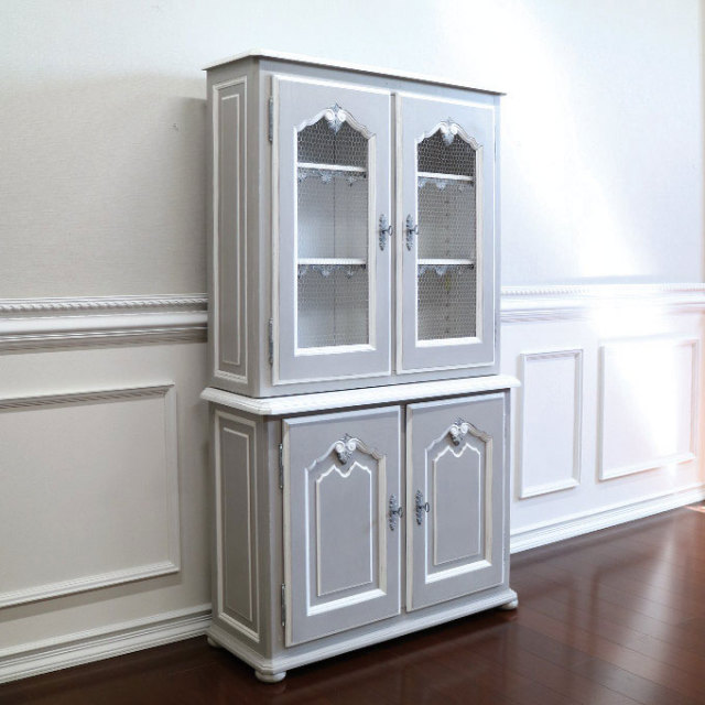 カントリーコーナー,食器棚,キャビネット,おしゃれ,シャビーシック,フランス家具,フレンチ