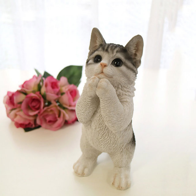 ガーデニング雑貨,置物,オーナメント,猫,動物