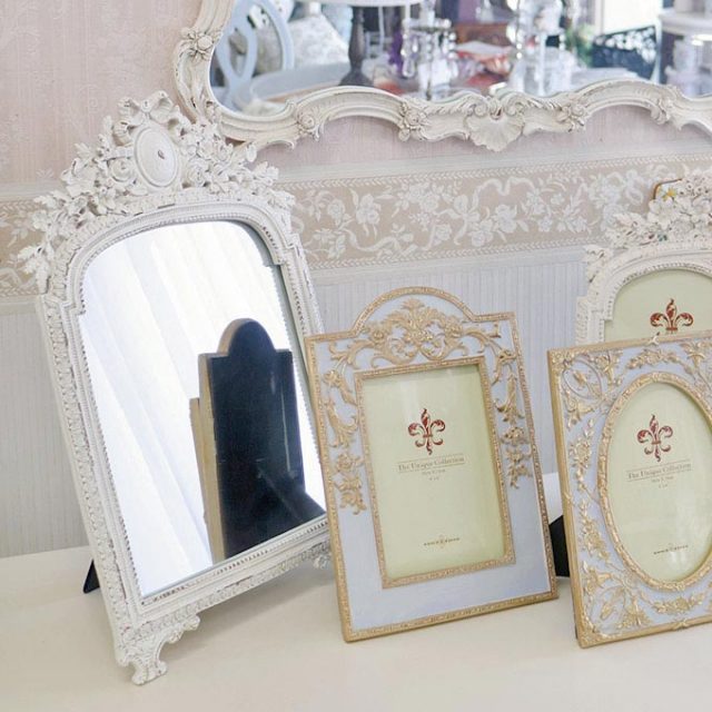 スタンドミラー,置き鏡,おしゃれ,ロココ調