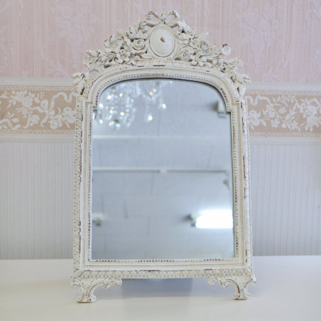 スタンドミラー,置き鏡,おしゃれ,ロココ調