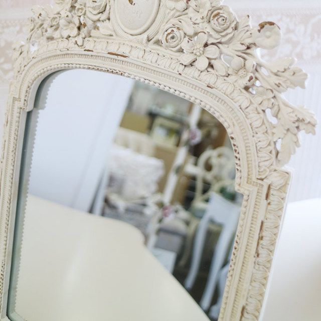 スタンドミラー,置き鏡,おしゃれ,ロココ調