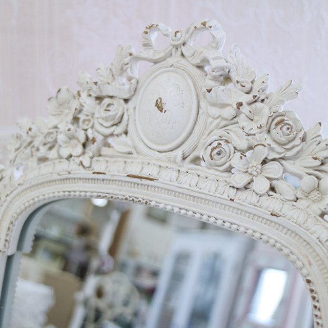 スタンドミラー,置き鏡,おしゃれ,ロココ調