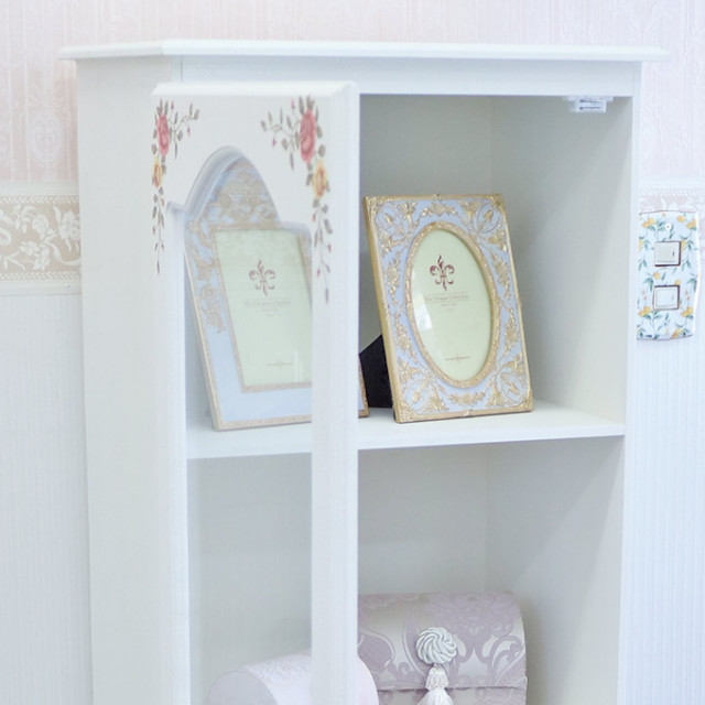 姫家具,姫系,ロココ調,ガラスキャビネット