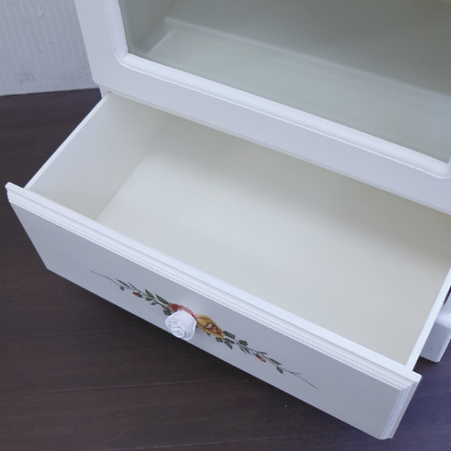 姫家具,姫系,ロココ調,ガラスキャビネット