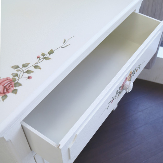 姫家具,姫系,ロココ調,3段チェスト