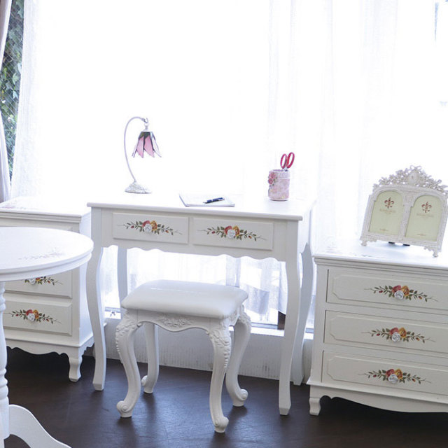 姫家具,姫系,ロココ調,スツール