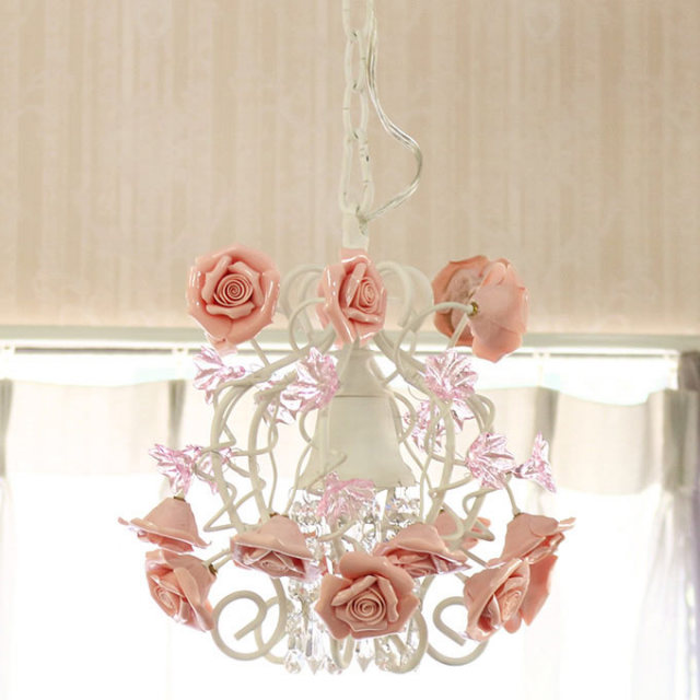 シャンデリア｜プリンセスローズ シャンデリア 1灯｜おしゃれ