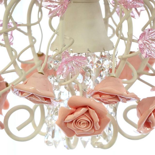 シャンデリア｜プリンセスローズ シャンデリア 1灯｜おしゃれ