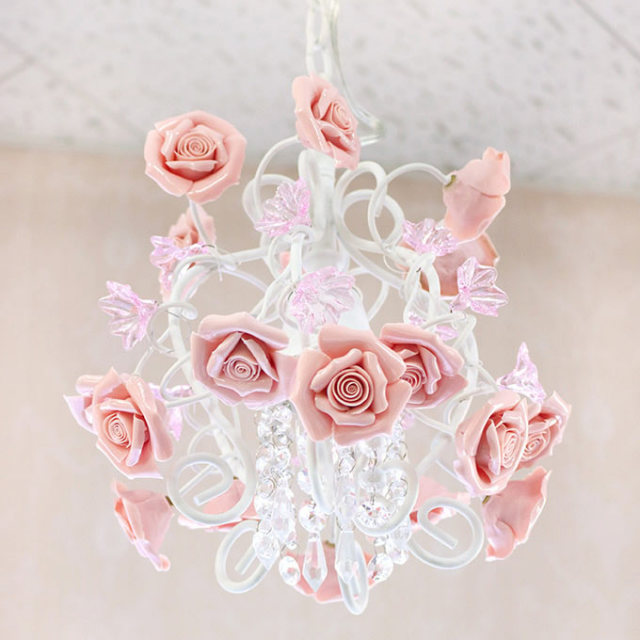 シャンデリア｜プリンセスローズ シャンデリア 1灯｜おしゃれ