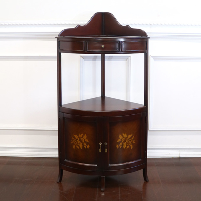 コーナーラック,収納,ブラウン,ヨーロピアン,クラシック