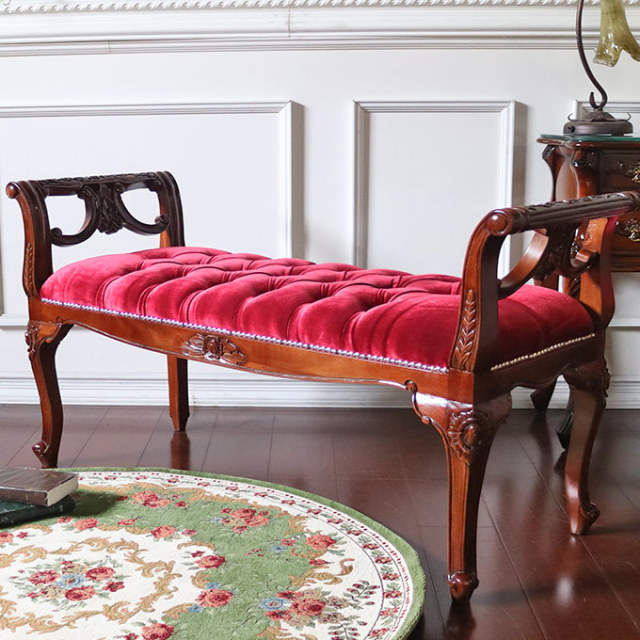 ベンチ,スツール,ロングスツール,赤,輸入家具,おしゃれ